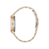 Guess Watches Quattro Clear Ladies Trend Rose Gold Stainless Steel Watch Gw0300l3
