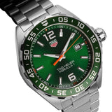 Tag Heuer Formula 1 Men S Quartz Swiss Made Silver Stainless Steel Green Dial 43mm Watch Waz1017 Ba0842
