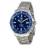 Tag Heuer Aquaracer Caliber 5 Automatic Blue Dial Silver Steel Strap Watch For Men Wan2111 Ba0822
