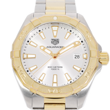 Tag Heuer Aquaracer Silver Dial Two Tone Steel Strap Watch For Women Wbd1120 Bb0930