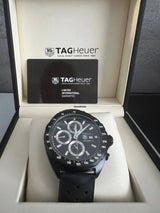 Tag Heuer Formula 1 Chronograph 43mm Automatic Mens Watch Stainless Steel Case With Black Rubber Strap Grey Dial