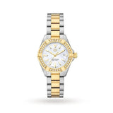 Tag Heuer Aquaracer Diamonds Mother Of Pearl Dial Two Tone Steel Strap Watch For Women Wbd1421 Bb0321