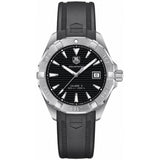Tag Heuer Aquaracer Automatic Caliber 5 Black Dial Black Rubber Strap Watch For Men Way2110 Ft8021