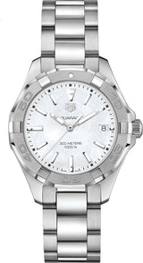 Tag Heuer Aquaracer Mother Of Pearl Dial Silver Steel Strap Watch For Women Wbd131a Ba0748